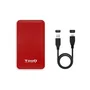 TooQ Caja Externa para Disco Duro 2.5" TQE-2528R USB 3.1, Instalación sin Tornillos, Plug & Play, Hasta 4TB, Compatible con Windows/Mac/Linux - Color Rojo